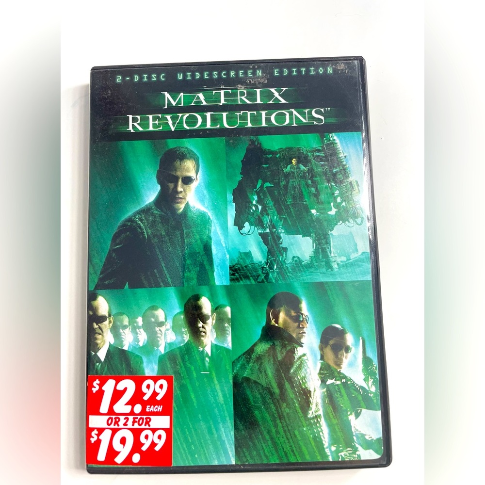 3/15$ Matrix Revolutions dvd
